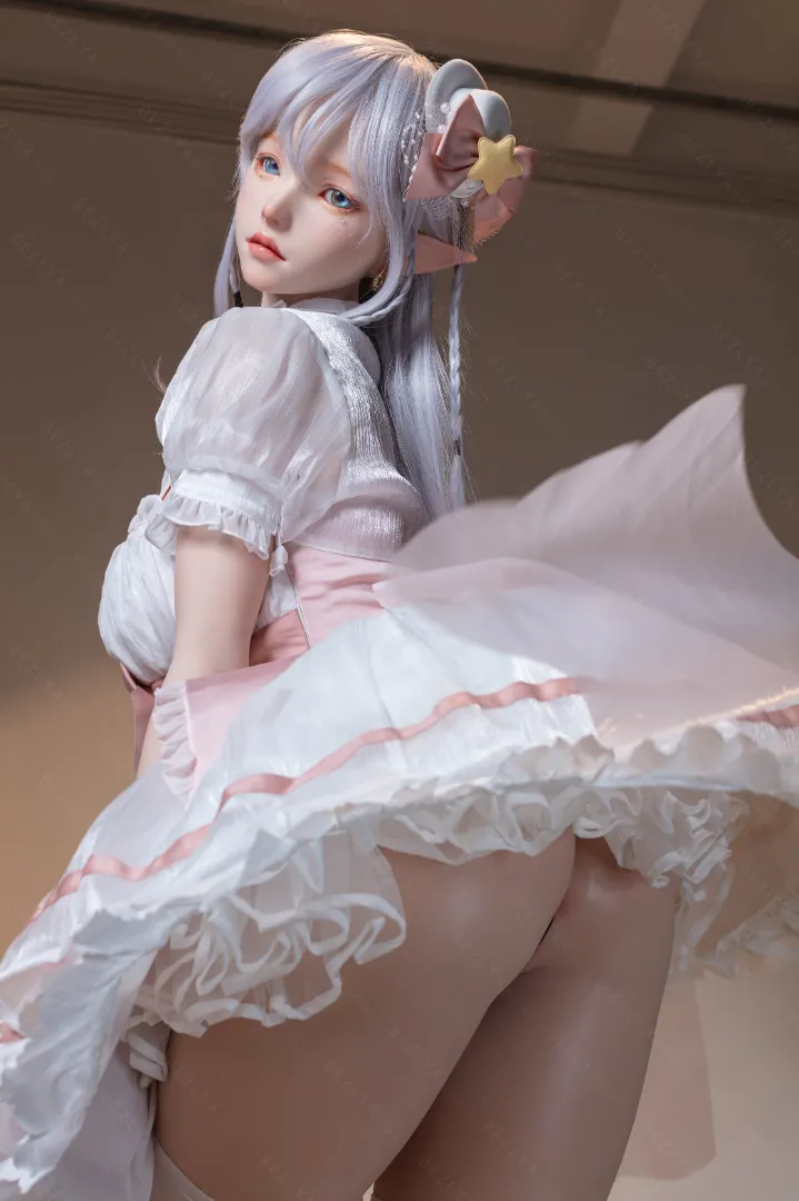 155cm (5ft1) E CUP Lightweight Silicone Sex Doll, Movable Jaw Head Calla